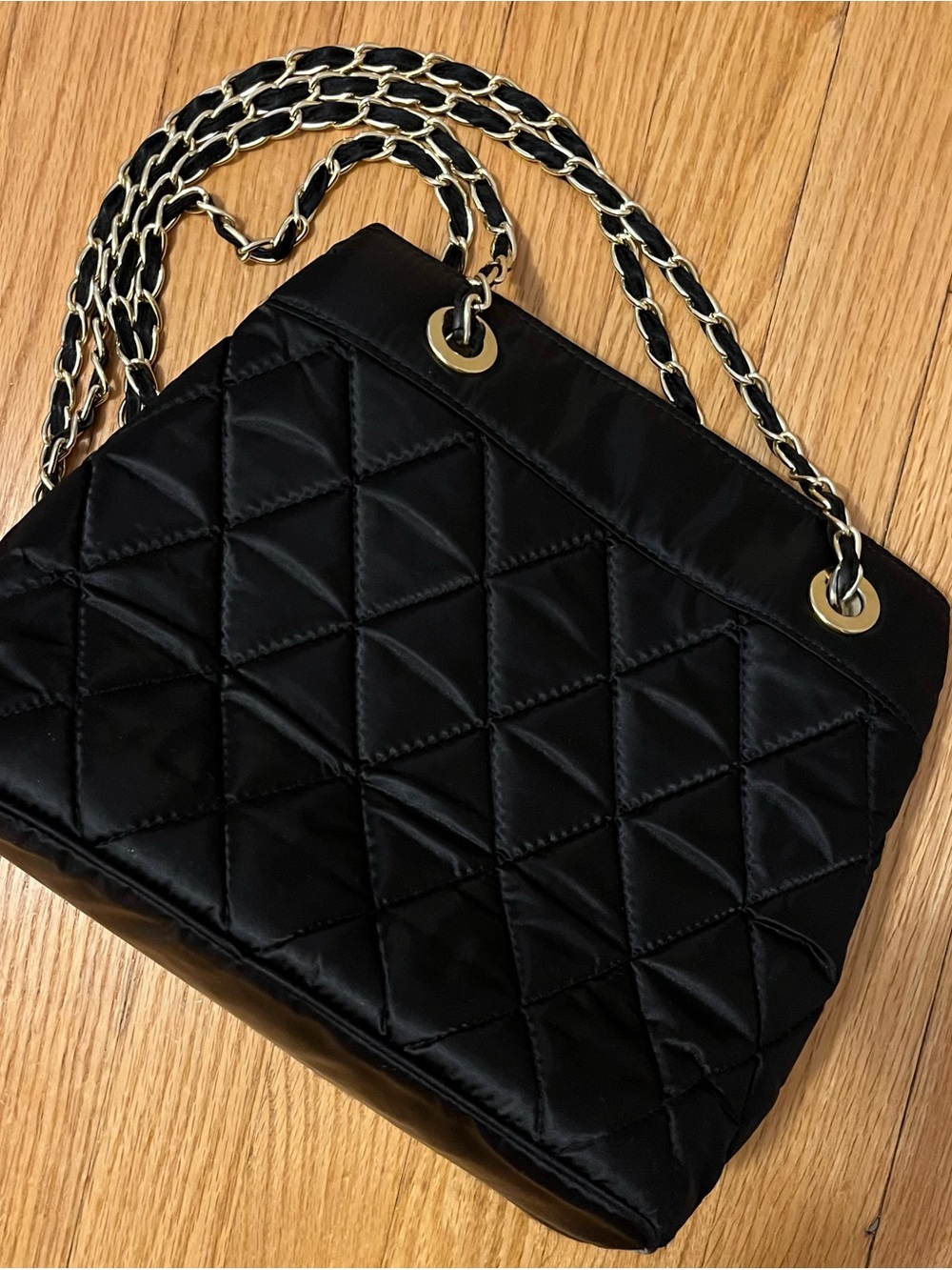Vintage Gold Chain Strap Shoulder Bag